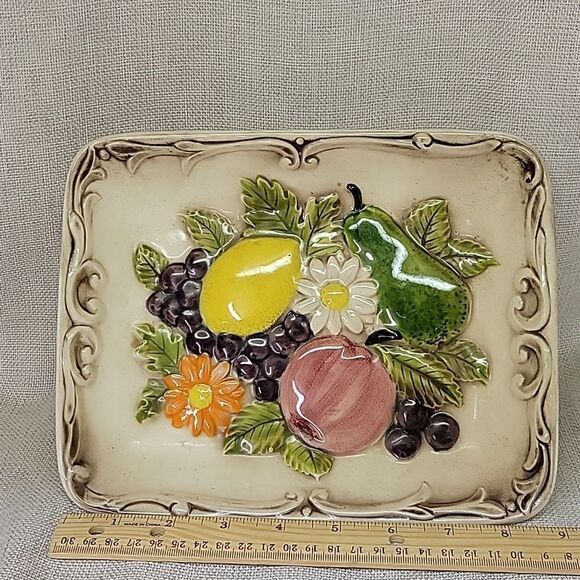 4 -pc bundle Vintage Pedestal fruit platter/tray teapot,sugar,creamer set. - Picture 3 of 16